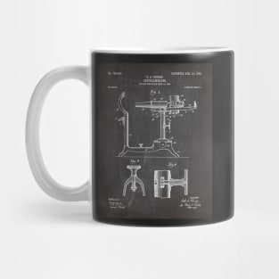 Ophthalmoscope Patent - Optometrist Eye Doctor Office Art - Black Chalkboard Mug